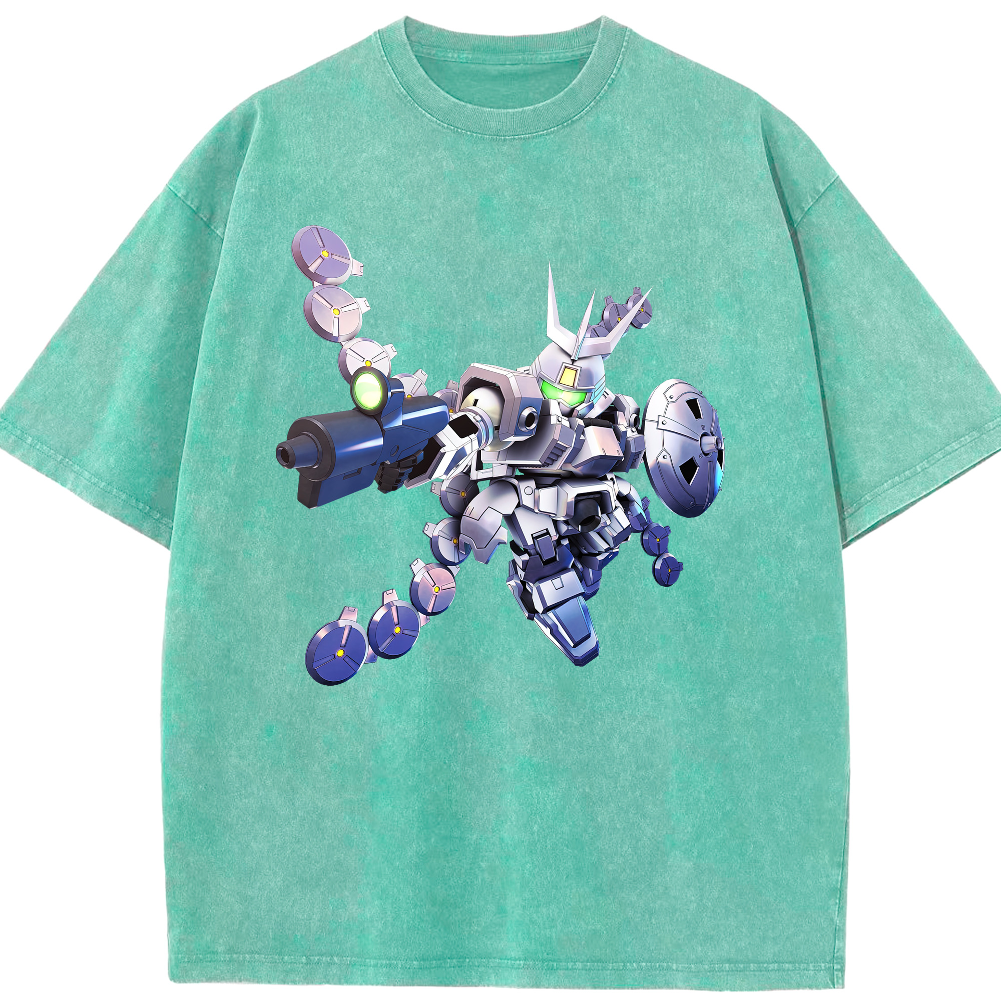 （画像用） 機動戦士ガンダム Mobile Suit Gundam 綿100% ヴィンテージ風 半袖Tシャツ（フロントプリント）